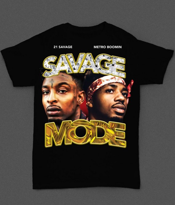 21 SavageとMetro Boominがミックステープに続きコラボでTシャツを