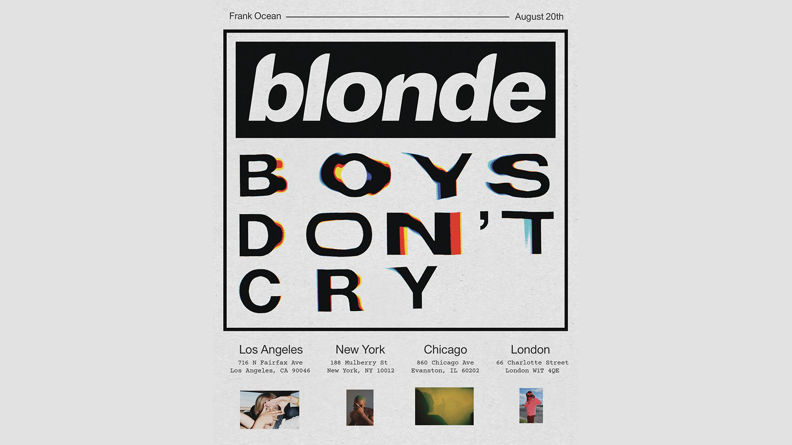 Frank OceanのZINE『Boys Don't Cry Magazine』が再販 - FNMNL