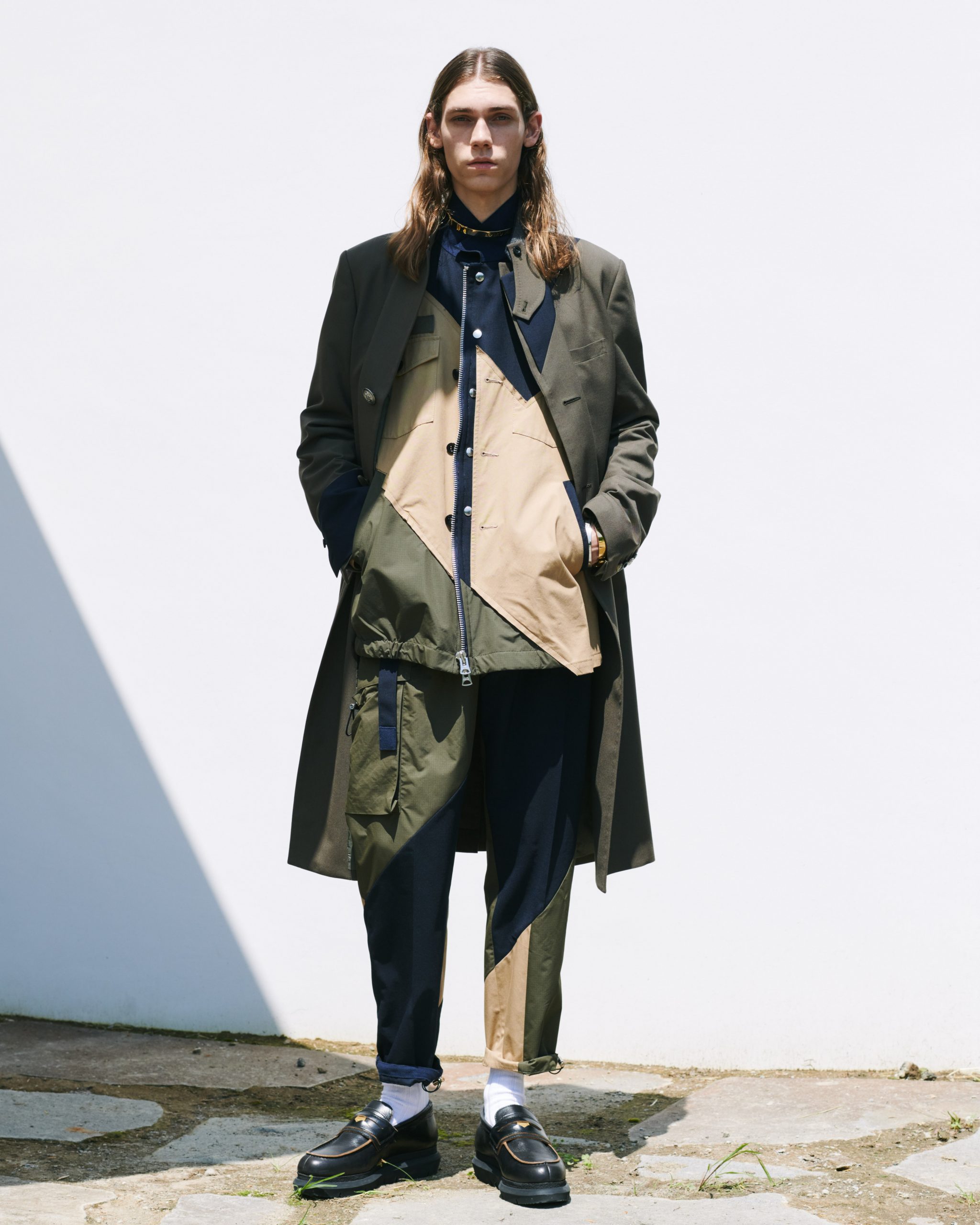 sacai オックスフォードコート 21SS /OXFORD COAT - ステンカラーコート