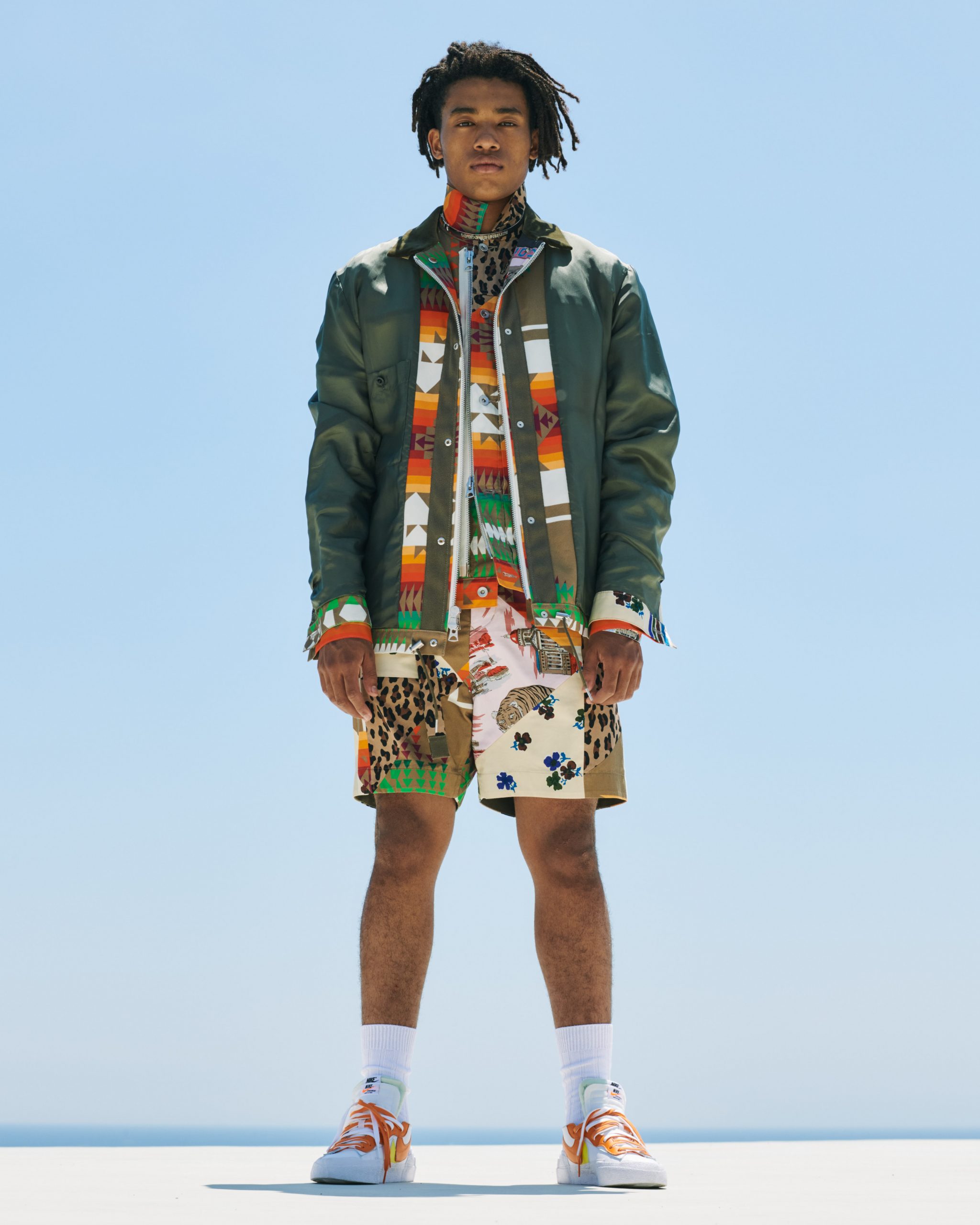 ブランド 新品 sacai 2021ss パッチワークブルゾン