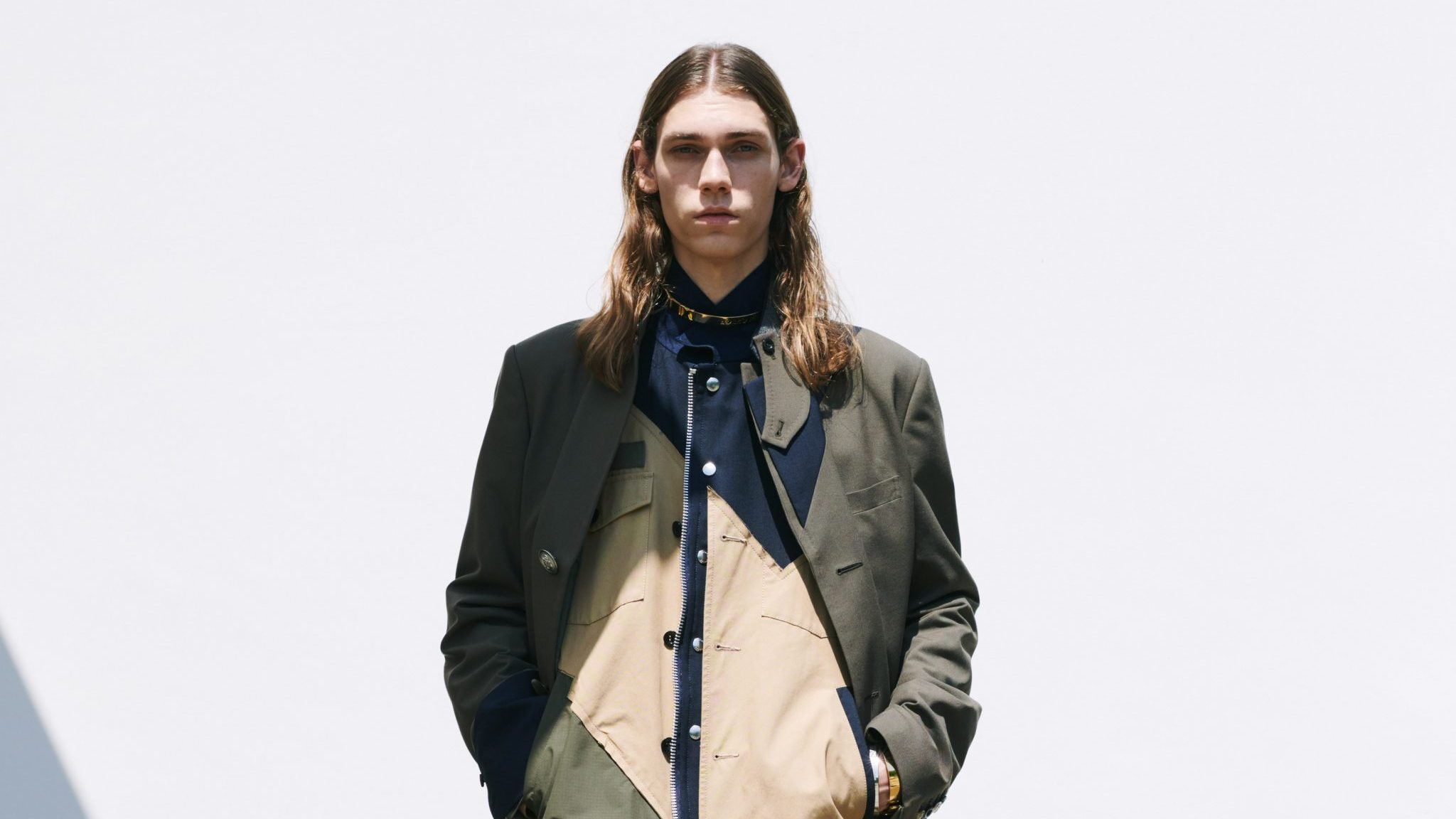 Sacai 21ss スーツシャツ-