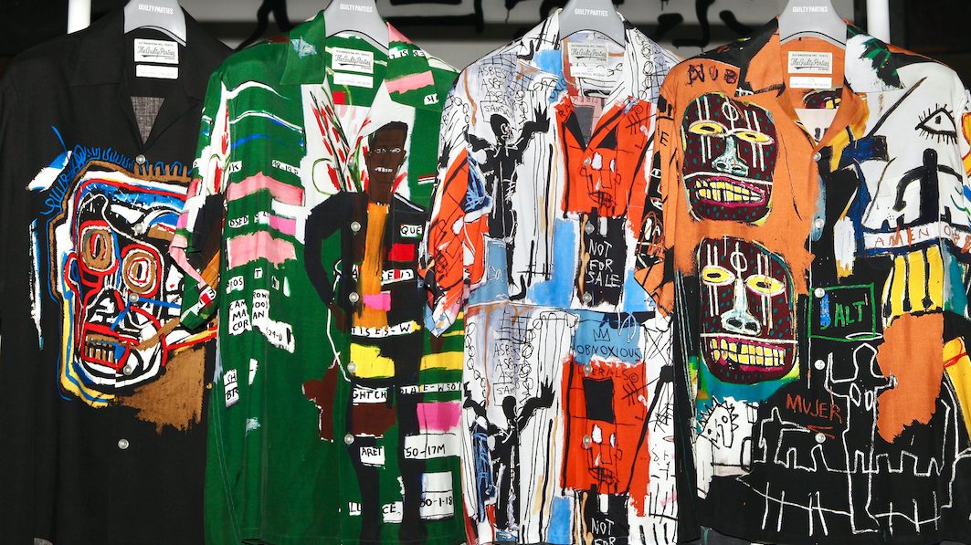 WACKO MARIAからJEAN-MICHEL BASQUIATの作品を用いたコラボアイテムが