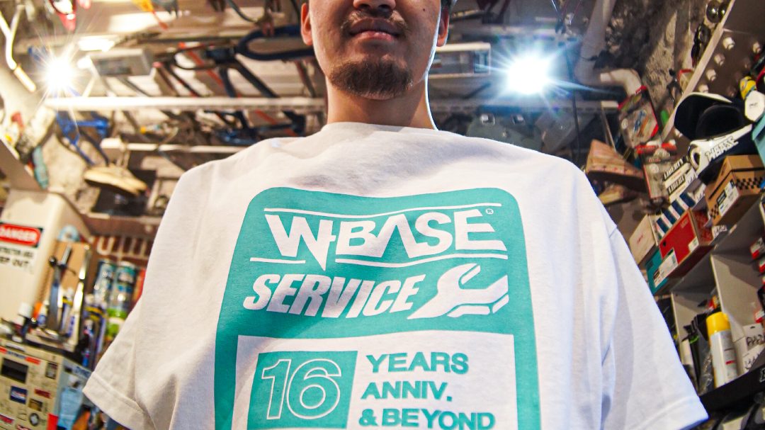 渋谷の自転車専門店W-BASEが16周年記念で16(Sixteen)とのTシャツを発売 