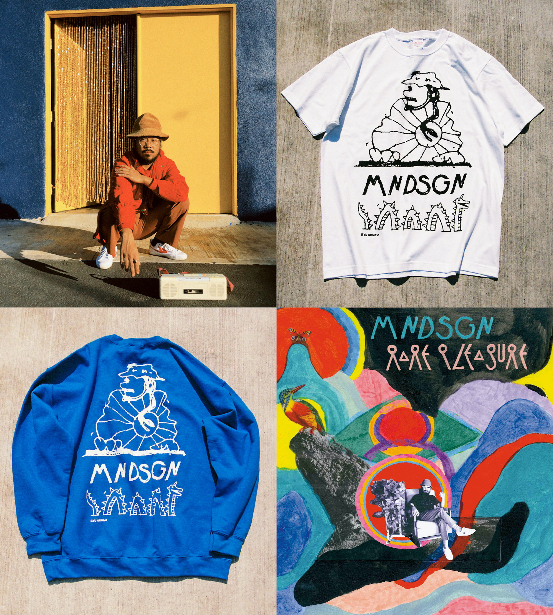 MNDSGN × Ryu Okuboのコラボアイテムがfnmnl storeにて受注販売 MNDSGN × Ryu Okuboのコラボアイテムがfnmnl storeにて受注販売